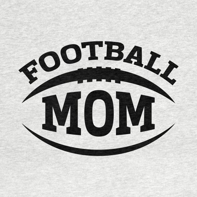 Football Mom (Black) by TeeSwagUniverse